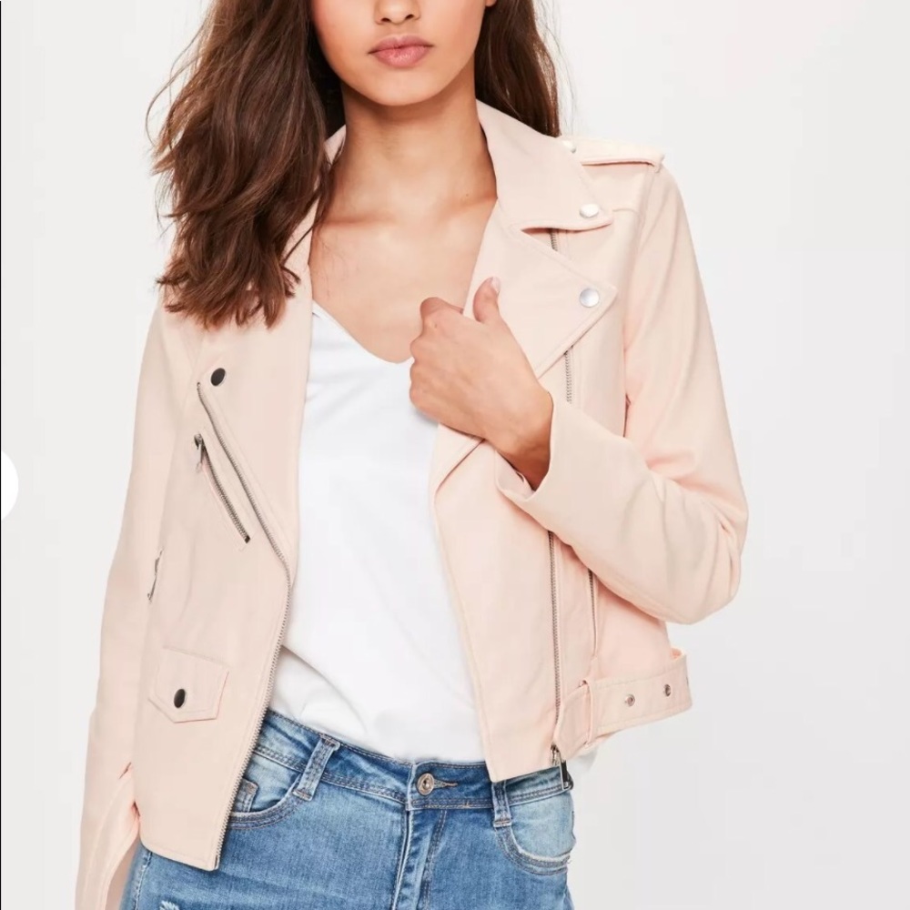 NWT Nude Faux Leather Biker Jacket